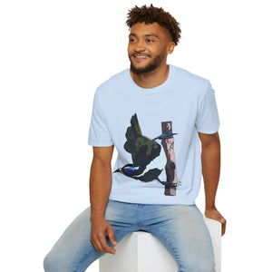 Blue-faced Honeyeater - Unisex Softstyle T-Shirt Printify