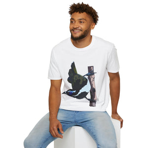 Blue-faced Honeyeater - Unisex Softstyle T-Shirt Printify