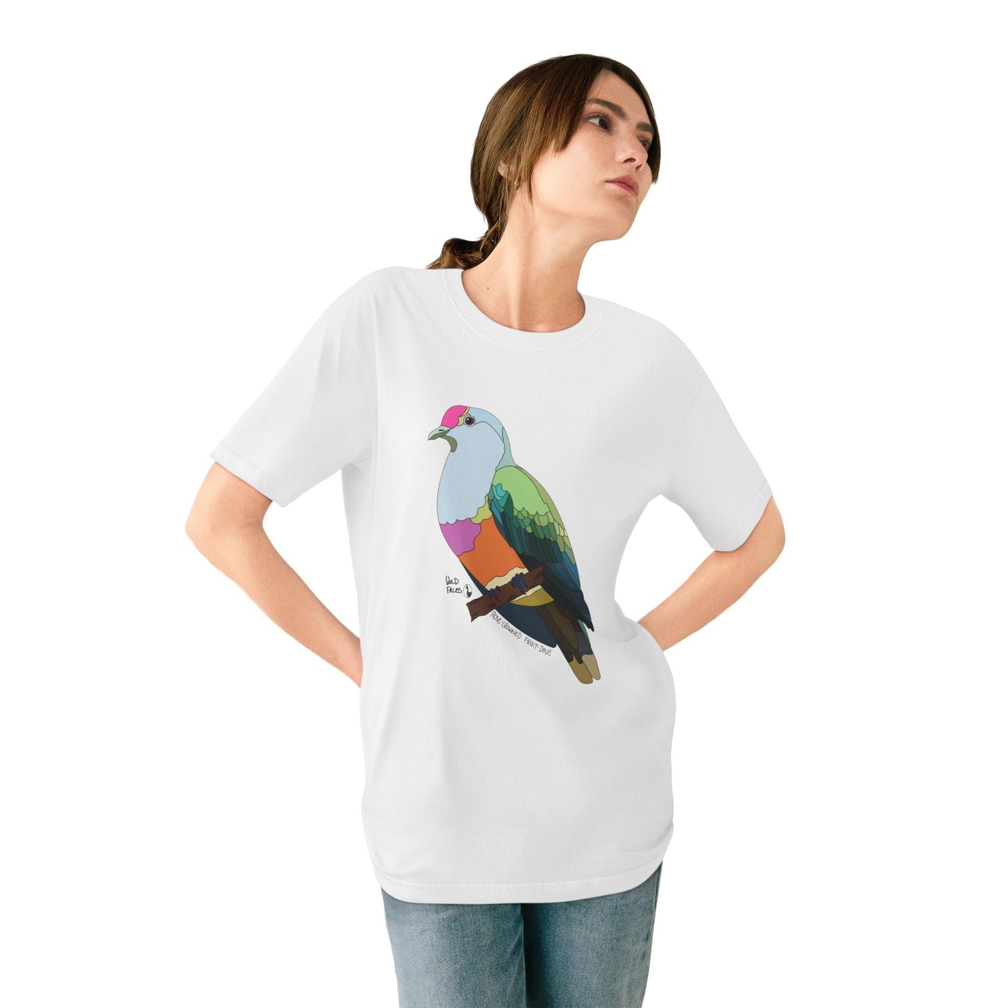 Rose-crowned Fruit Dove | Organic Staple T-shirt Printify
