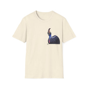 Southern Cassowary - Small design - Unisex Softstyle T-Shirt Printify