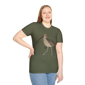 Eastern Curlew- Unisex Softstyle T-Shirt Printify