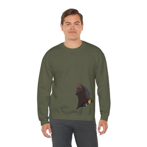 Spectacled Flying Fox (in flight) Sweatshirt | Unisex Heavy Blend™ Crewneck Printify