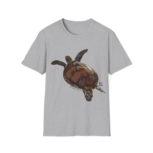 Green Turtle - Unisex Softstyle T-Shirt Printify