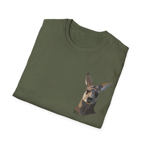 Eastern Grey Kangaroo - Small design - Unisex Softstyle T-Shirt Printify