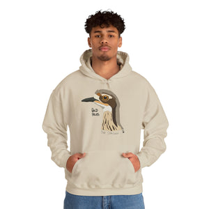 Bush-stone Curlew (head) | Unisex Heavy Blend™ Hooded Sweatshirt Printify
