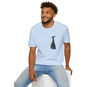 Spectacled Flying Fox - Small design - Unisex Softstyle T-Shirt Printify