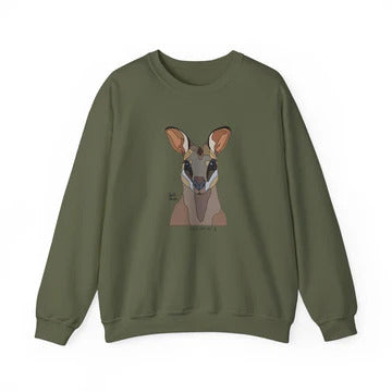 Agile wallaby design on a shirt
