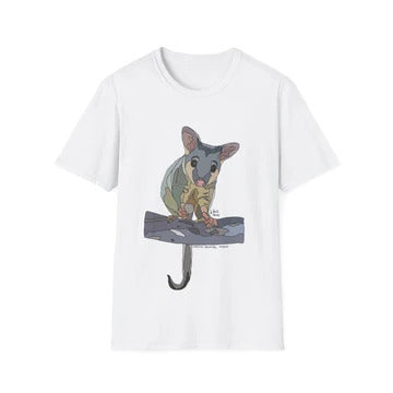 Shirt with common brushtail design