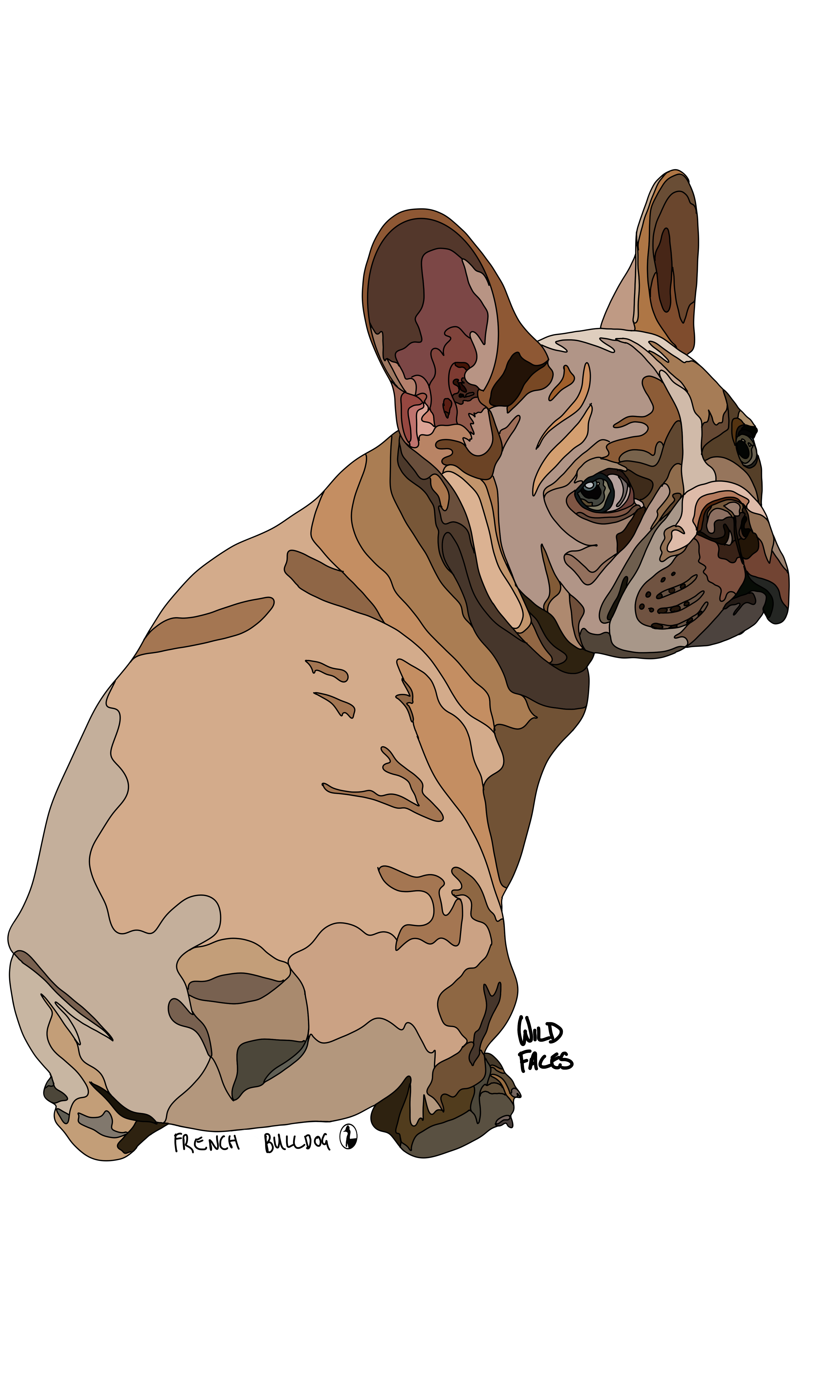French bulldog design
