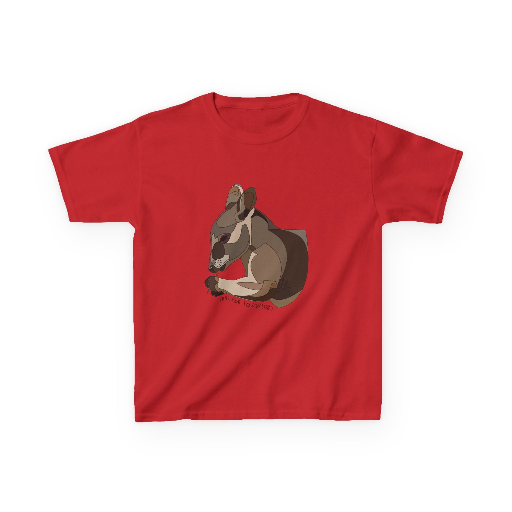 Mareeba Rock Wallaby | Kids Heavy Cotton™ Tee Printify