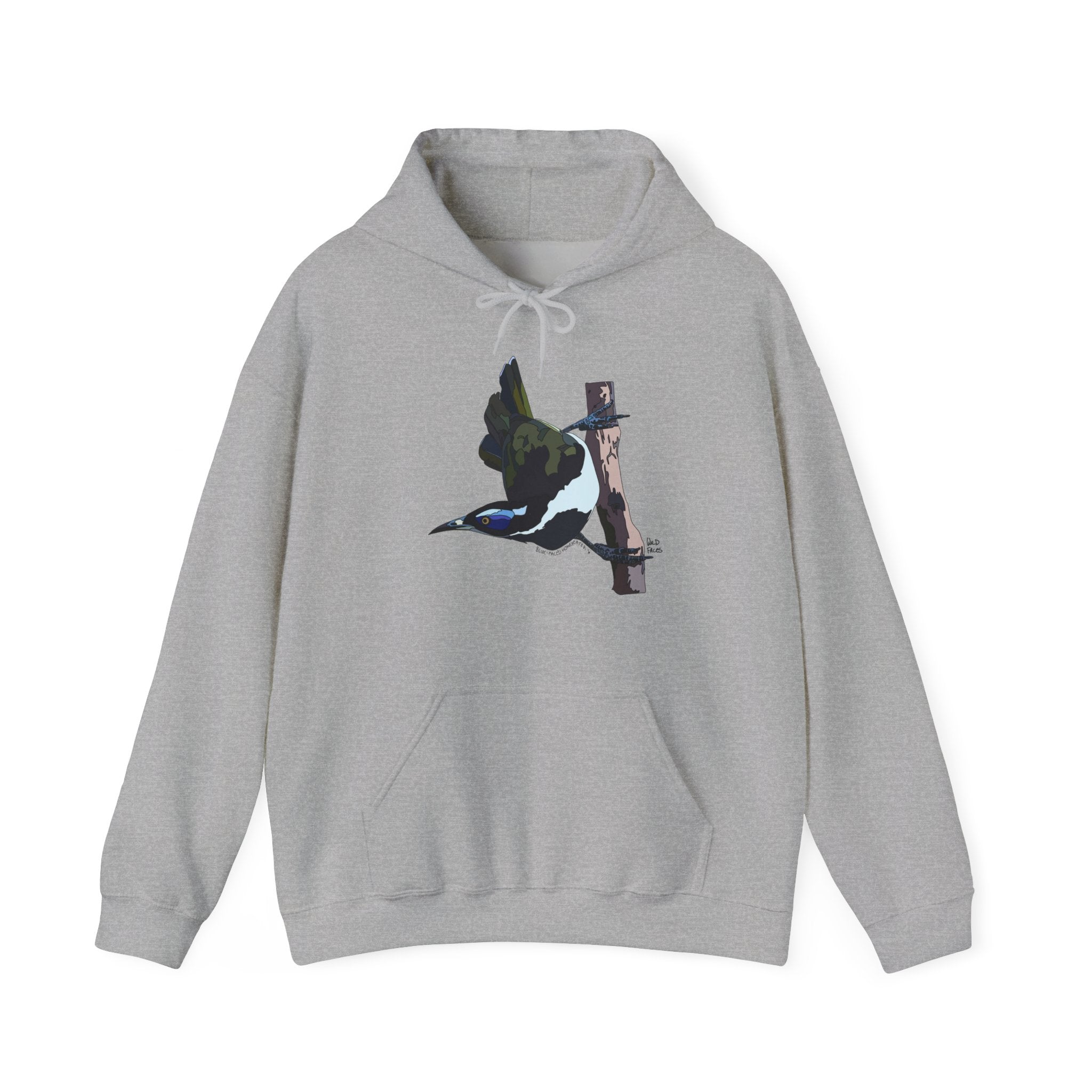 Blue-faced Honeyeater | Unisex Heavy Blend™ Hooded Sweatshirt