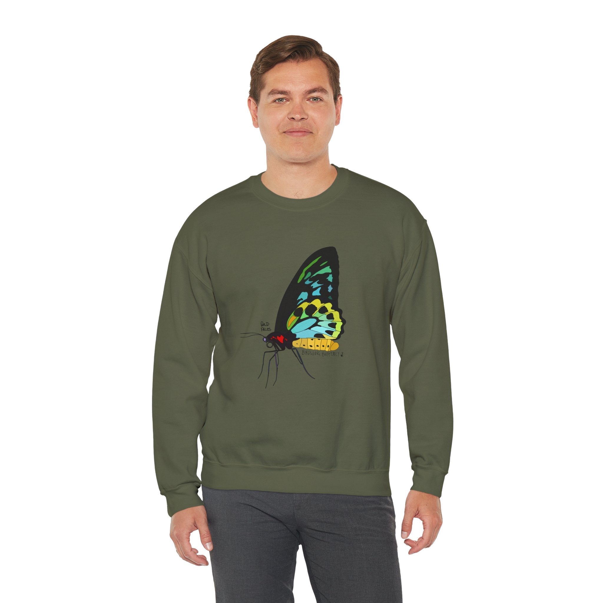 Birdwing Butterfly Sweatshirt | Unisex Heavy Blend™ Crewneck Printify