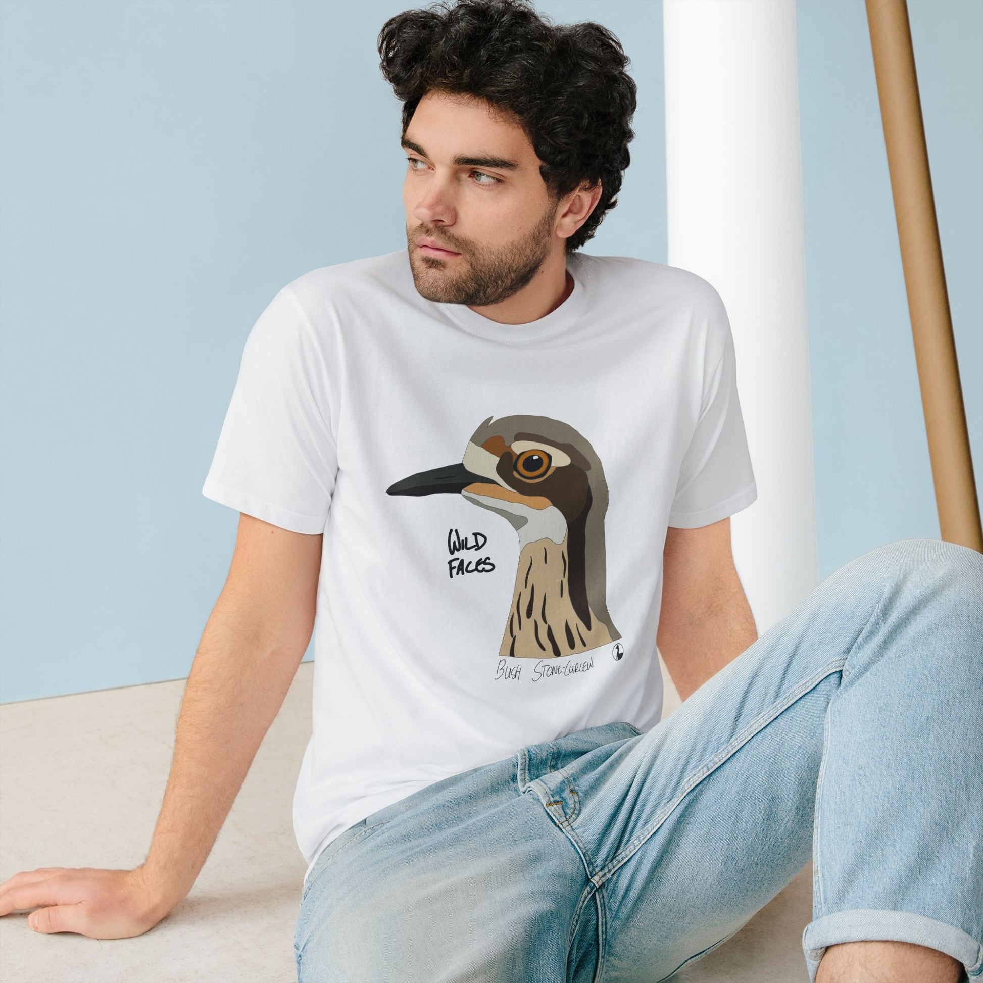 Bush-stone Curlew | Organic Staple T-shirt Printify