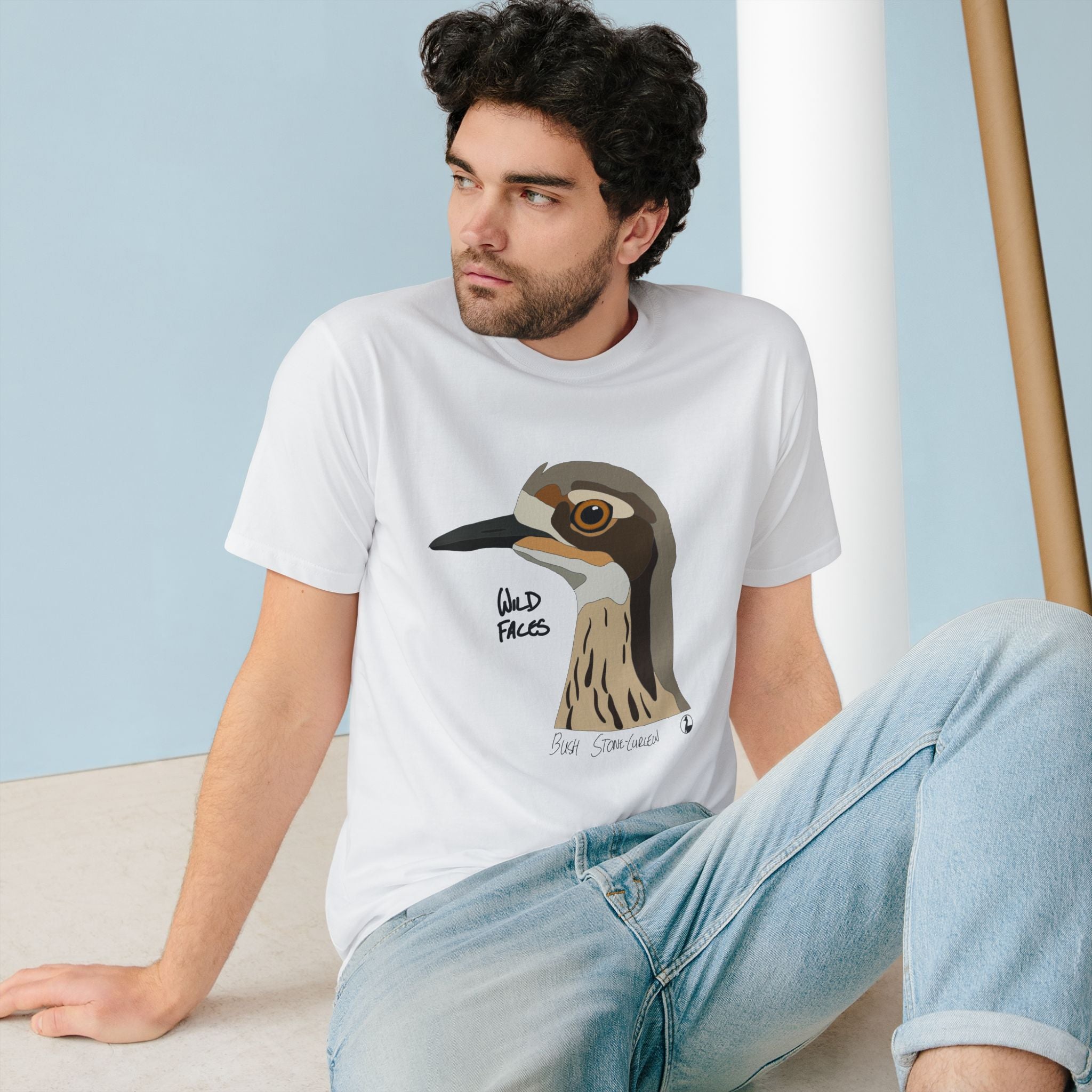 Bush-stone Curlew | Organic Staple T-shirt Printify