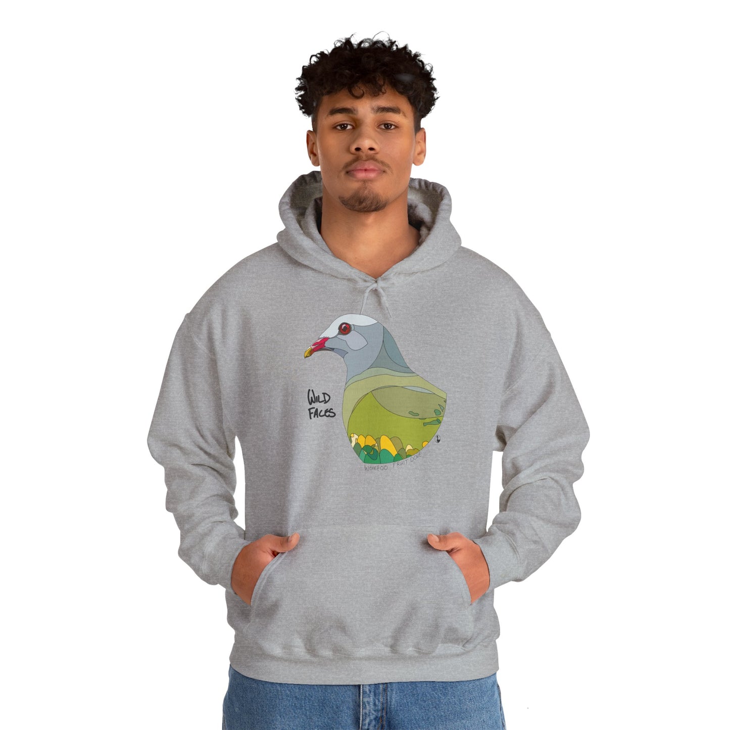 Wompoo Fruit Dove | Unisex Heavy Blend™ Hooded Sweatshirt