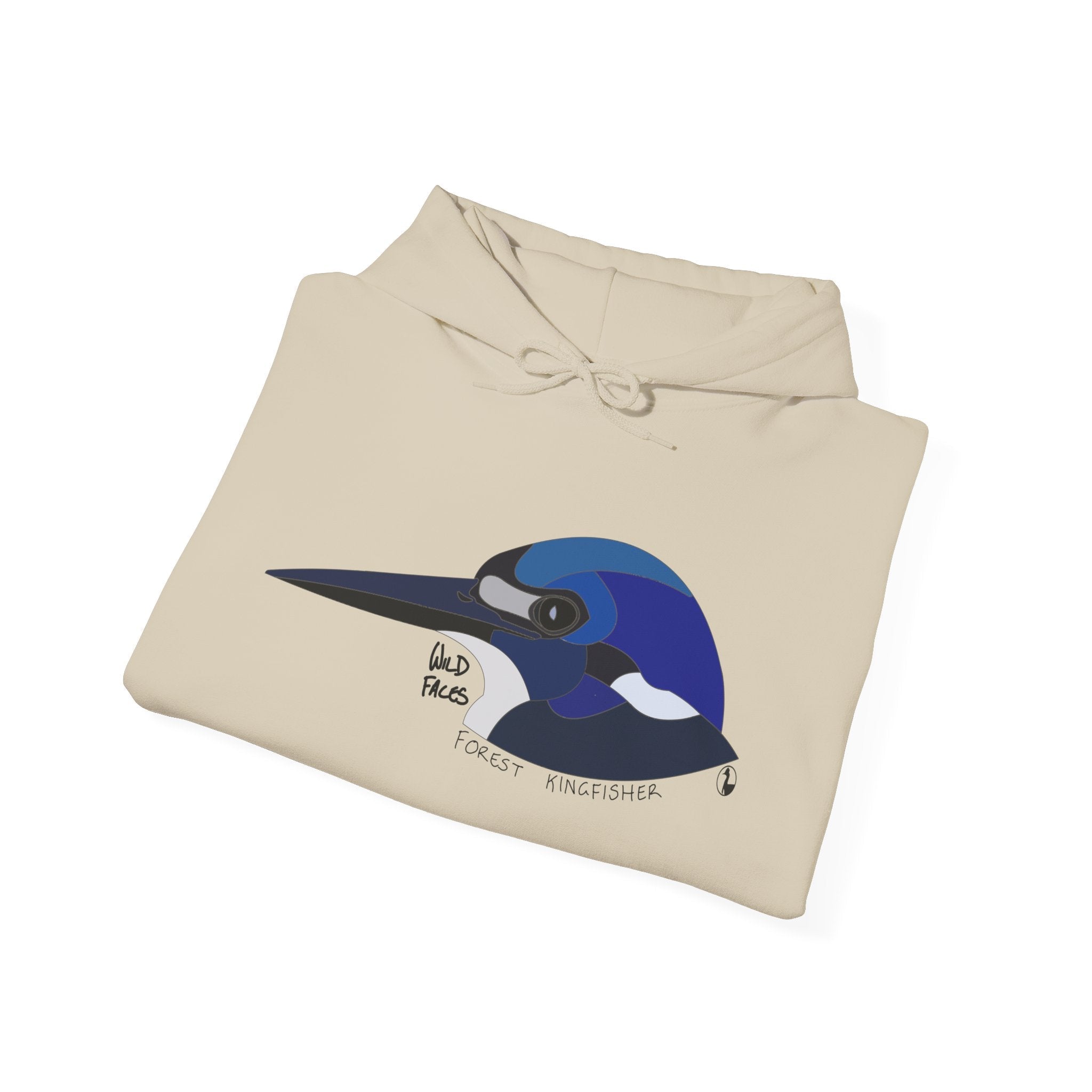 Forest Kingfisher Head | Unisex Heavy Blend™ Hooded Sweatshirt Printify