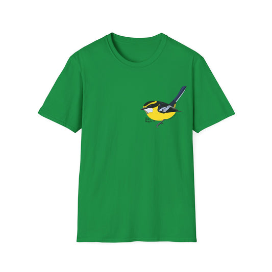 Yellow-breasted Boatbill - Small design - Unisex Softstyle T-Shirt