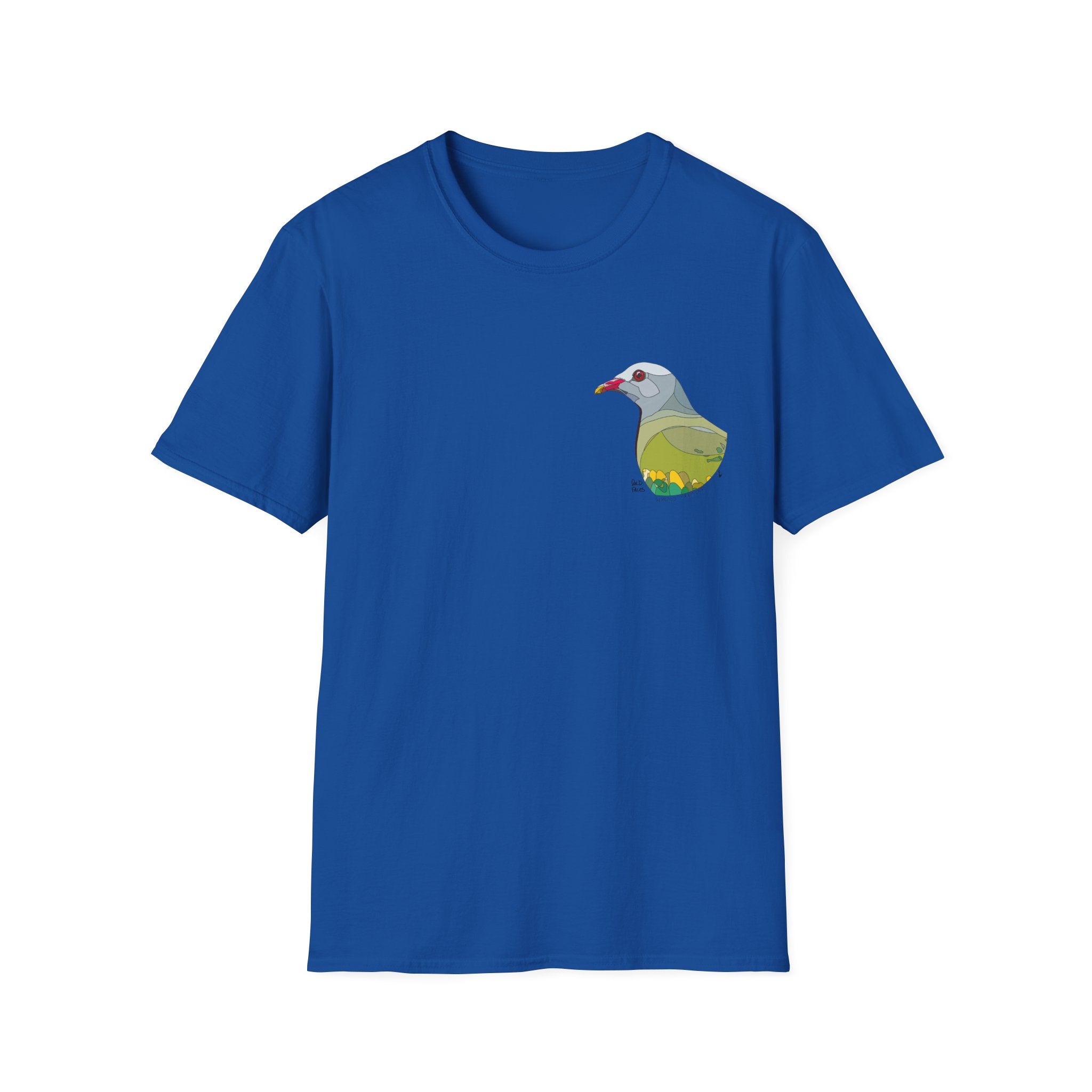 Wompoo Fruit Dove - Small design - Unisex Softstyle T-Shirt