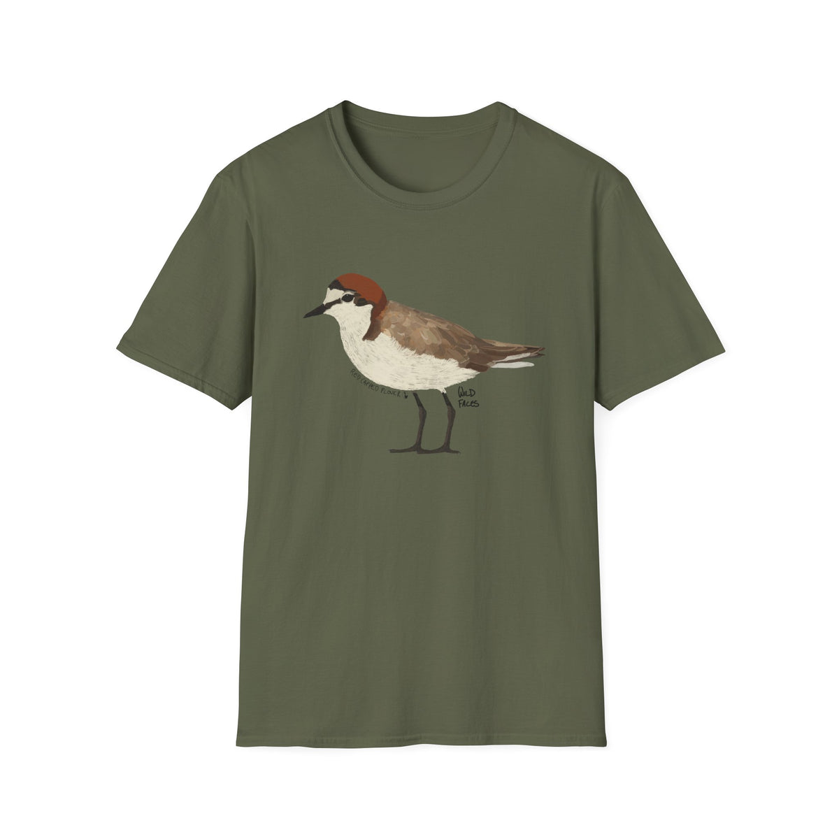Red-capped Plover (body) - Unisex Softstyle T-Shirt