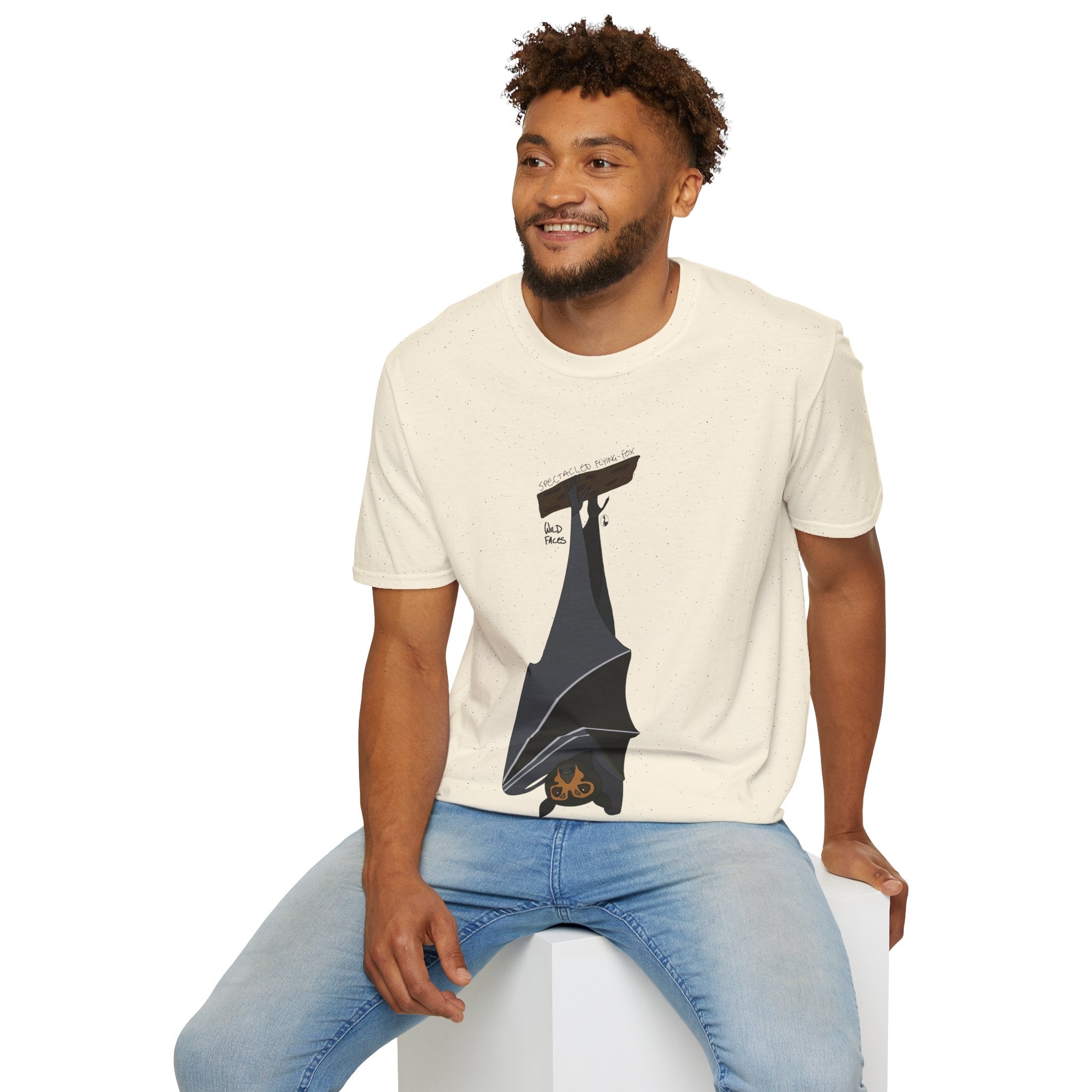 Spectacled Flying Fox - Unisex Softstyle T-Shirt Printify