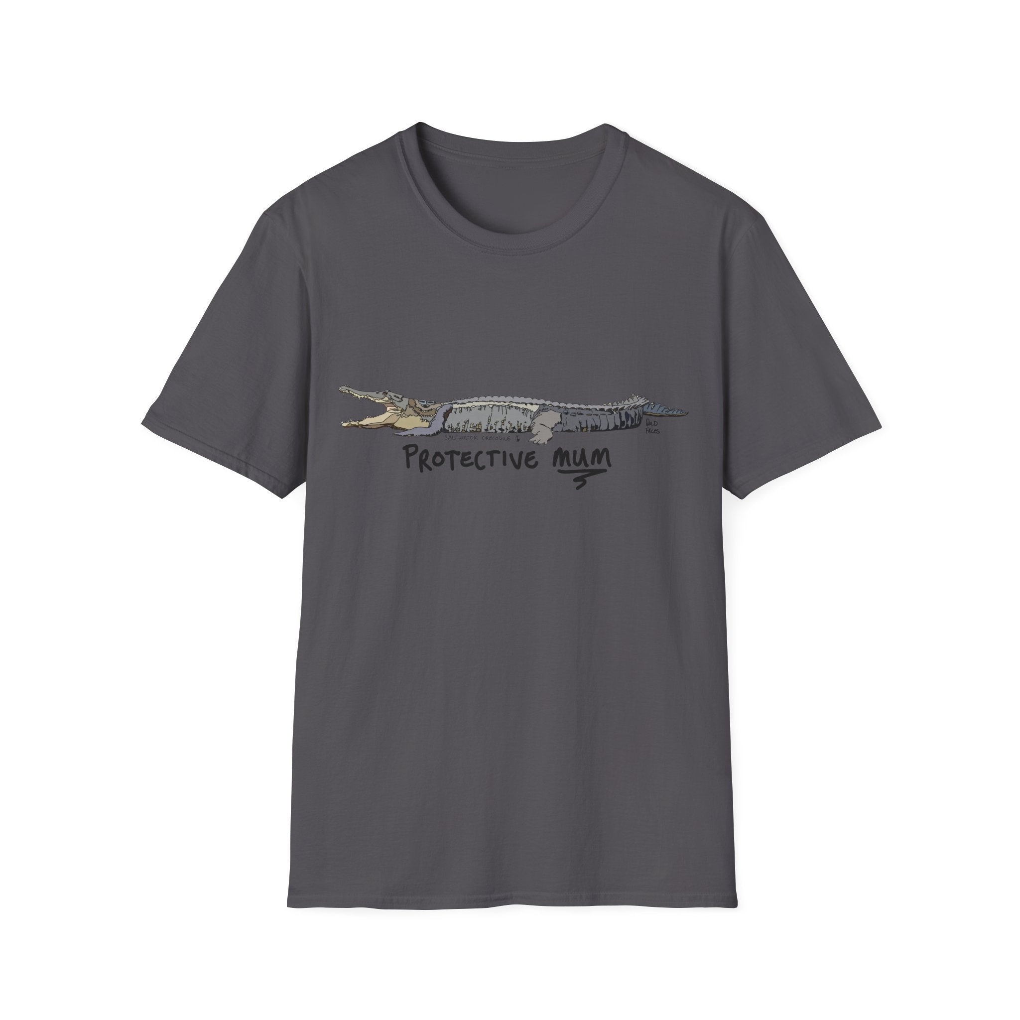 Protective mum - Saltwater Crocodile- Unisex Softstyle T-Shirt