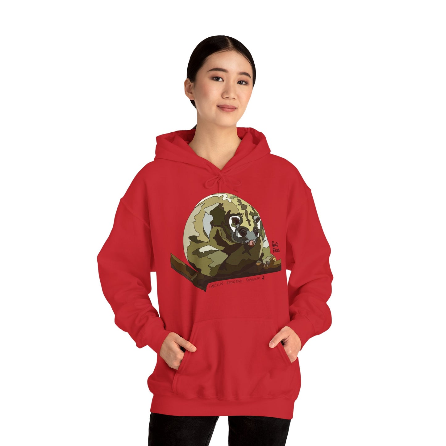 Green Ringtail | Unisex Heavy Blend™ Hooded Sweatshirt