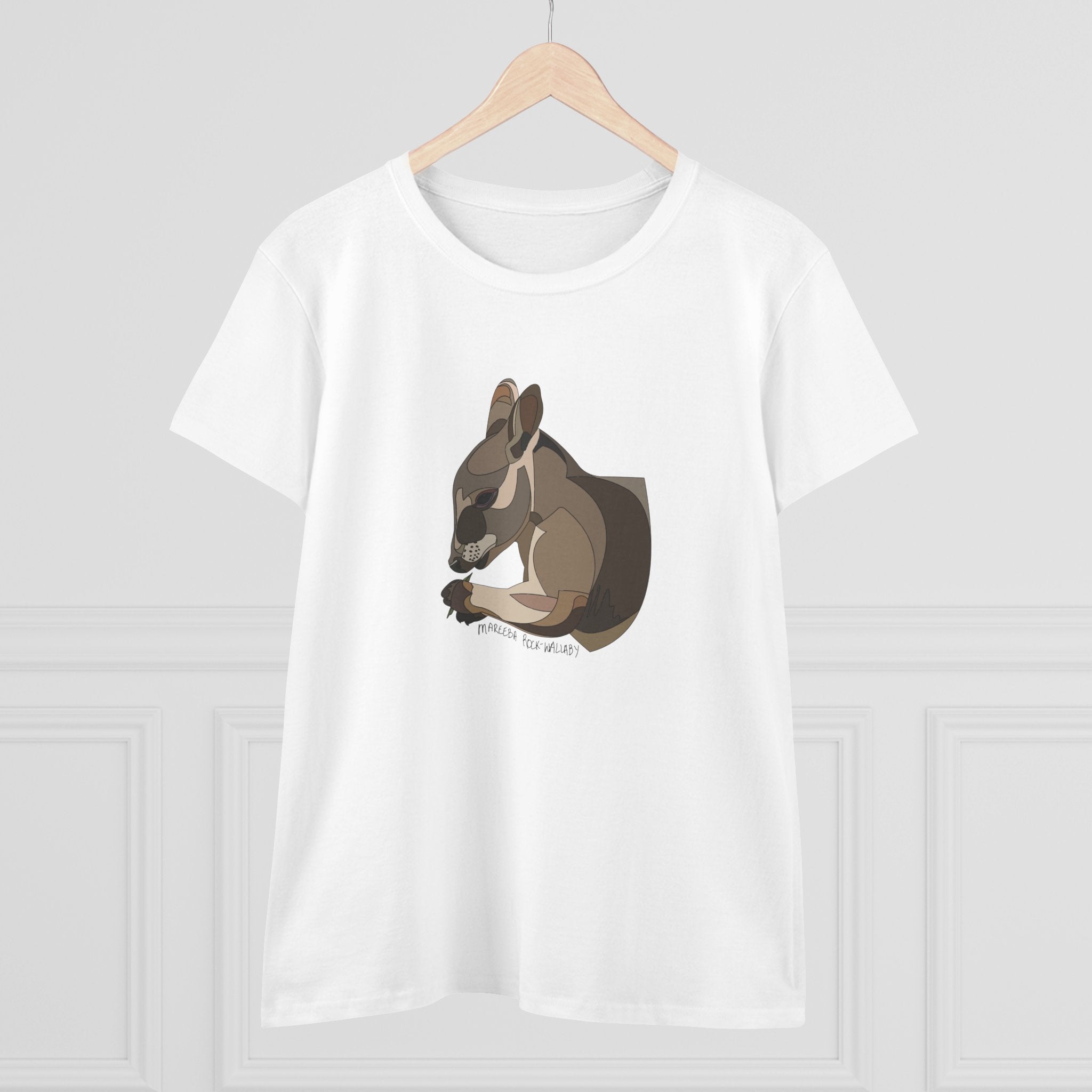 Mareeba Rock-wallaby - Women's Midweight Cotton Tee Printify