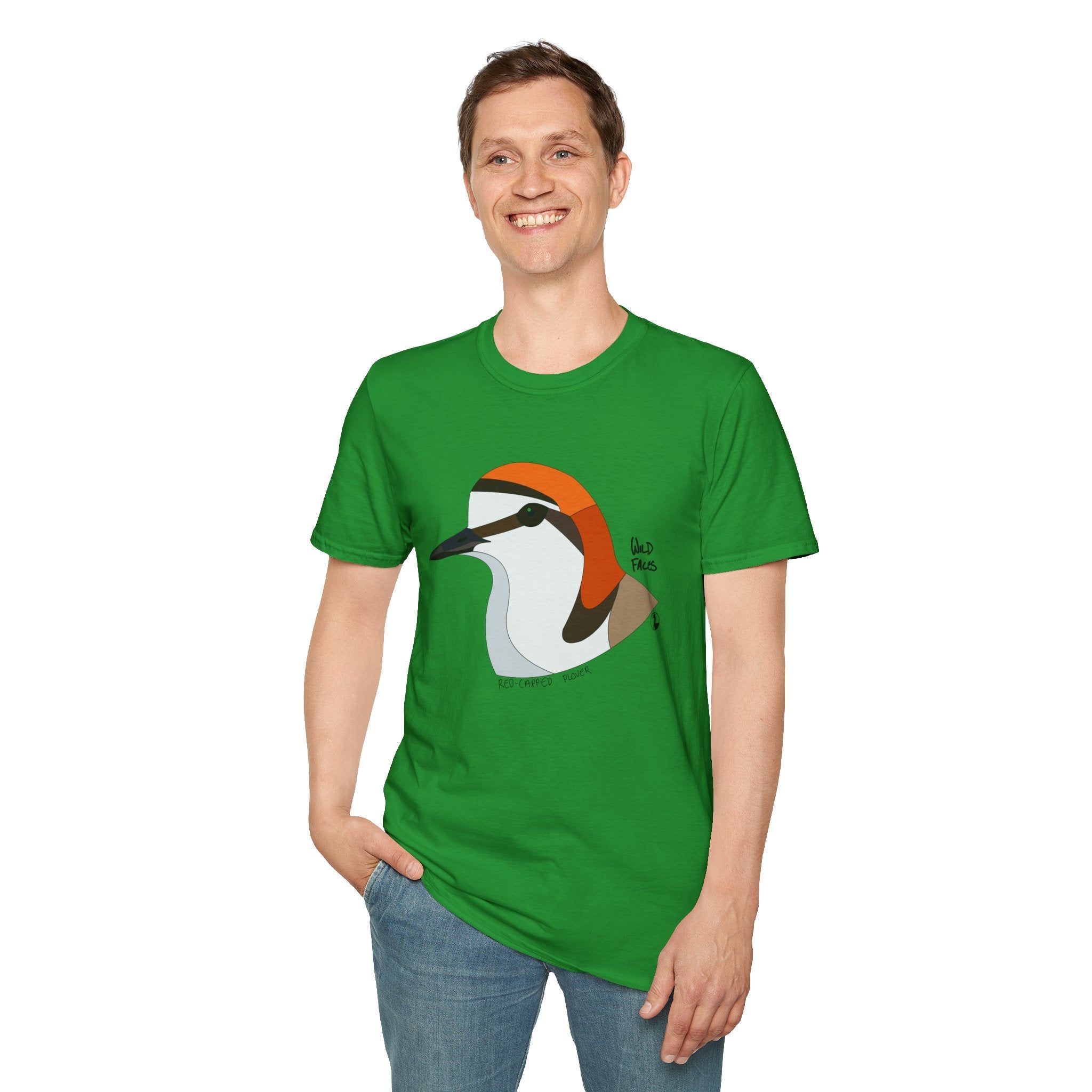Red-capped Plover - Unisex Softstyle T-Shirt Printify