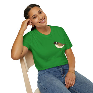 Hooded Plover - Small design - Unisex Softstyle T-Shirt Printify
