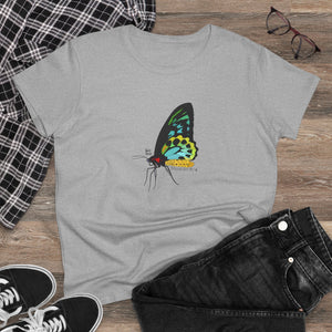 Birdwing Butterfly - Women's Midweight Cotton Tee Printify