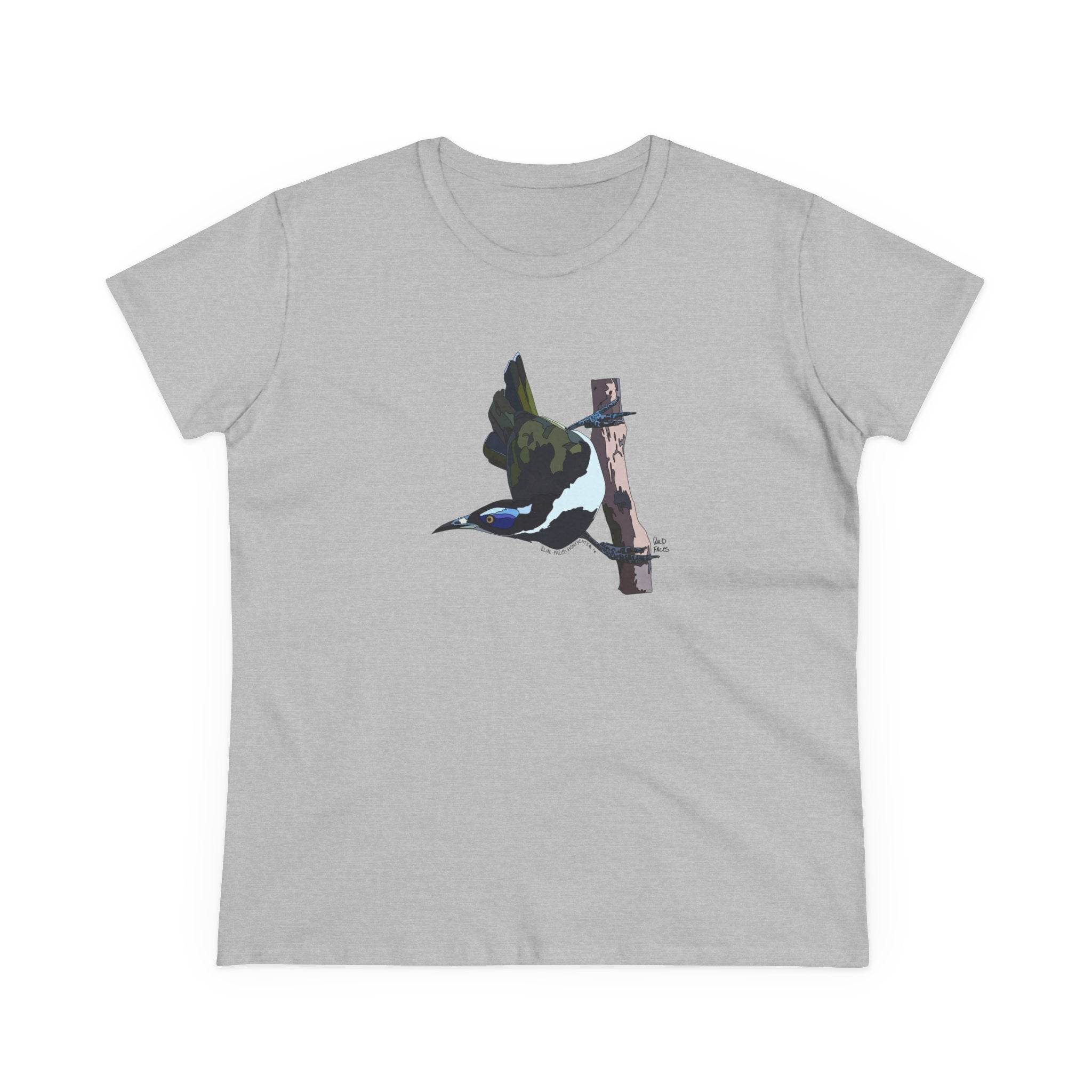 Blue-faced Honeyeater - Women's Midweight Cotton Tee