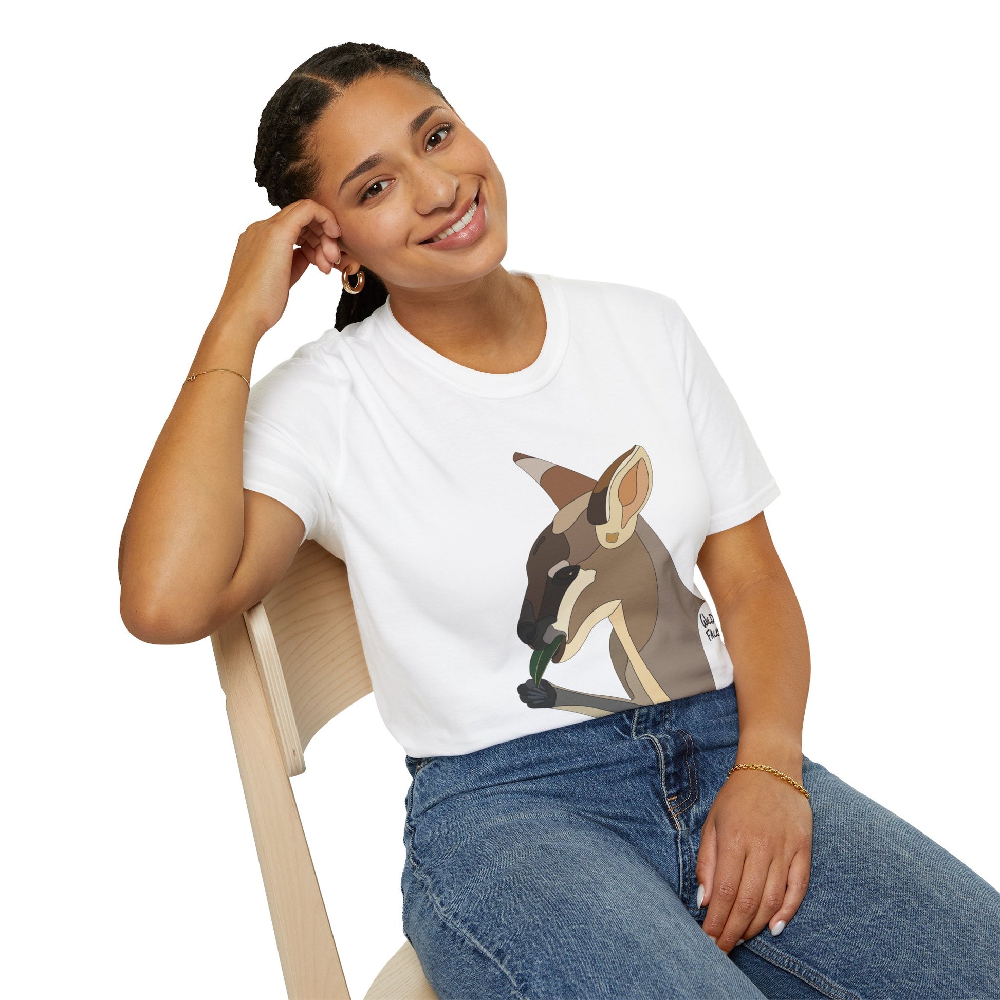 Whiptail Wallaby - Unisex Softstyle T-Shirt Printify