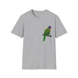 Rainbow Lorikeet - Small design - Unisex Softstyle T-Shirt