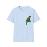 Rainbow Lorikeet - Small design - Unisex Softstyle T-Shirt