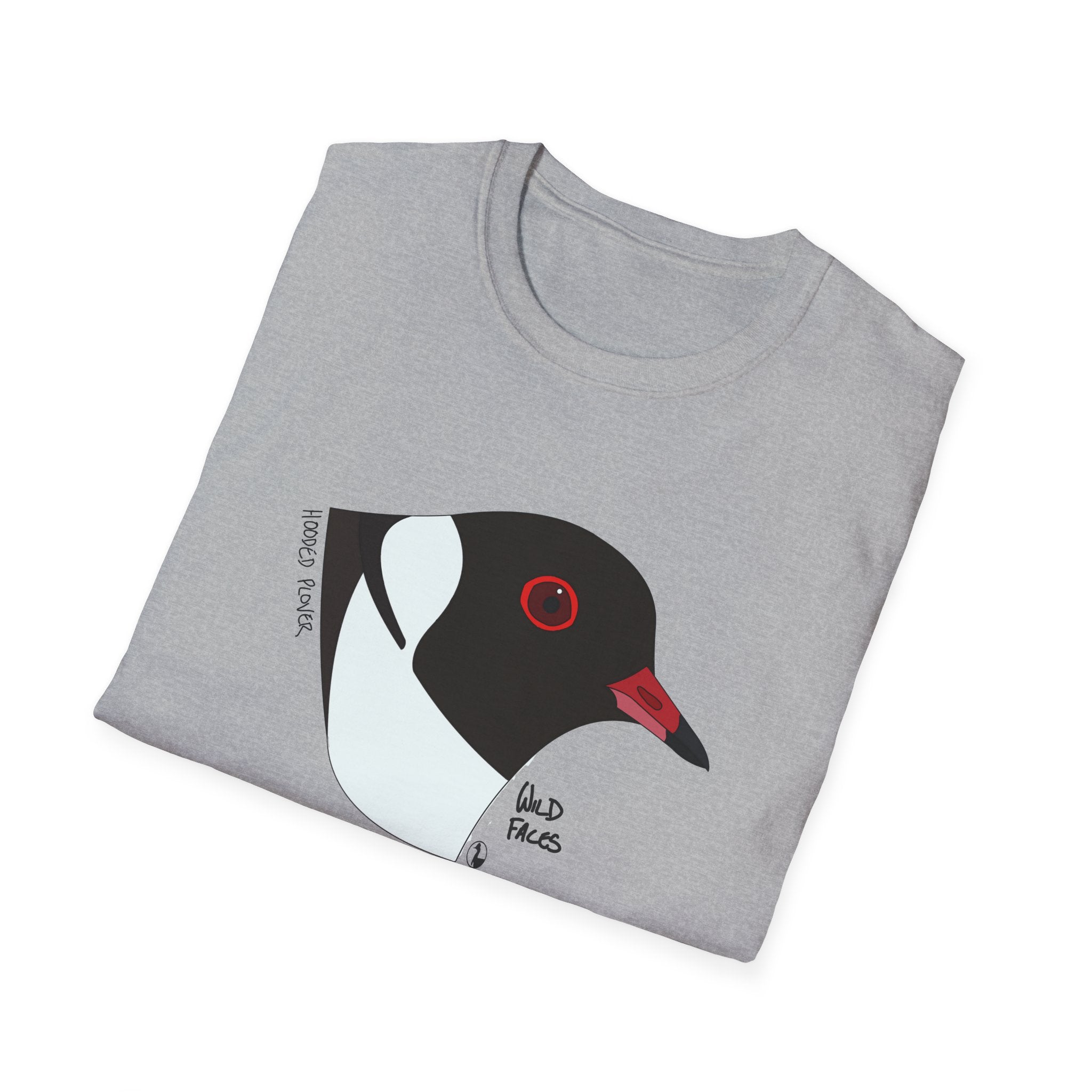 Hooded Plover Head- Unisex Softstyle T-Shirt Printify