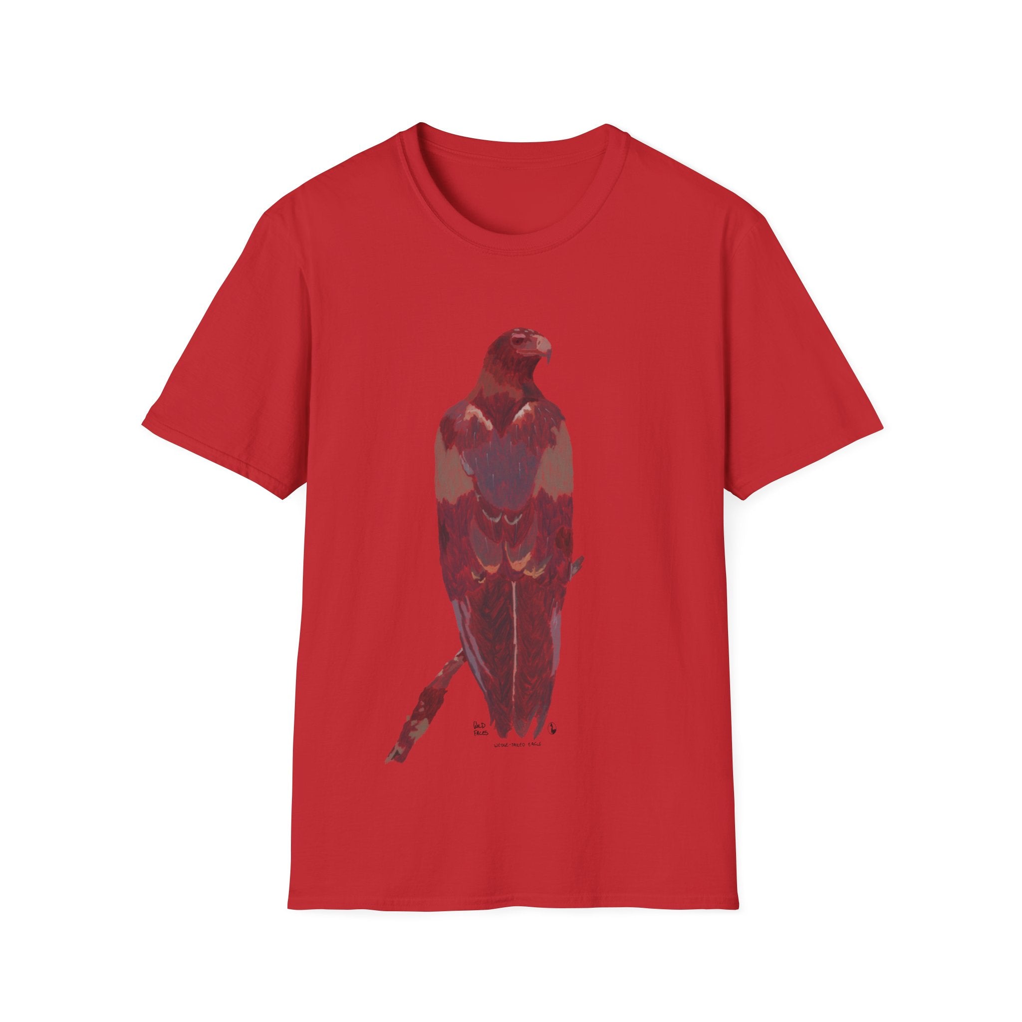 Wedge-tailed Eagle (pastel design) - Unisex Softstyle T-Shirt Printify