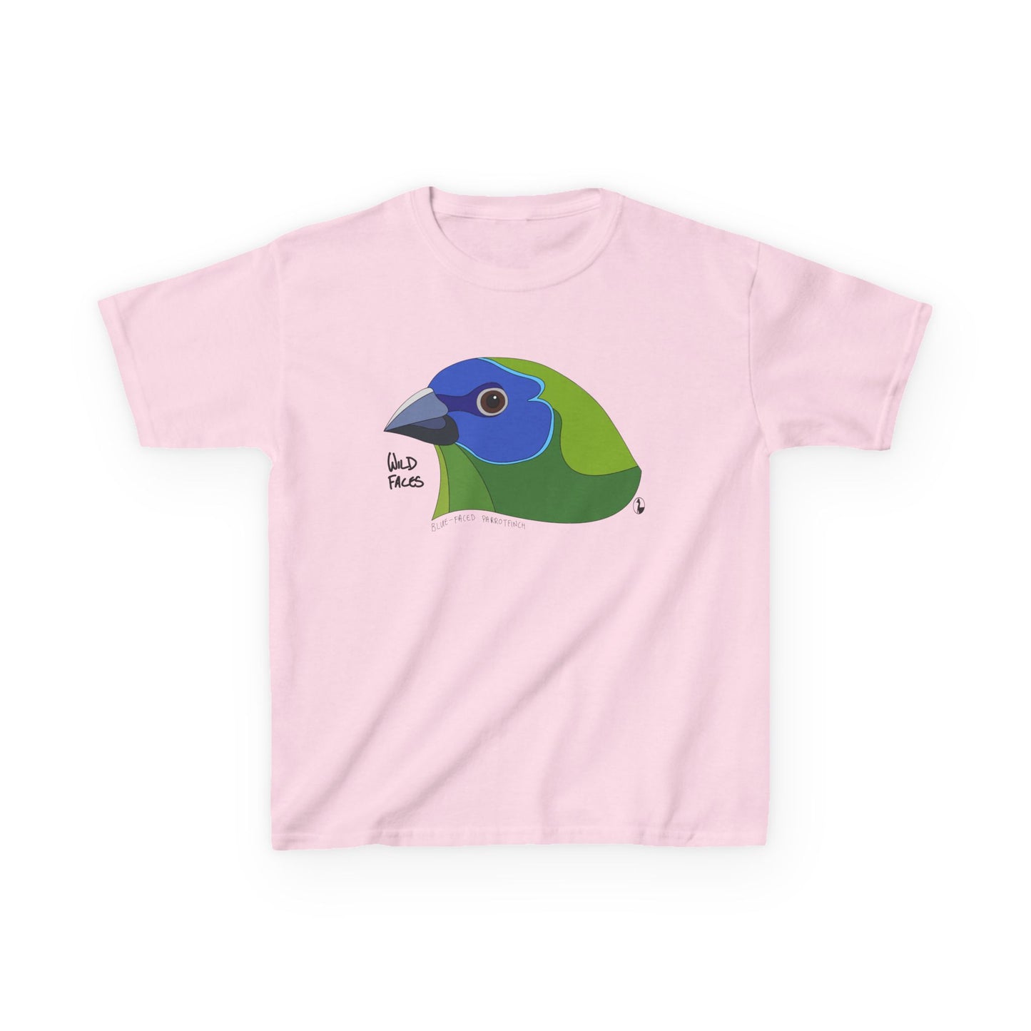 Blue-faced Parrotfinch | Kids Heavy Cotton™ Tee