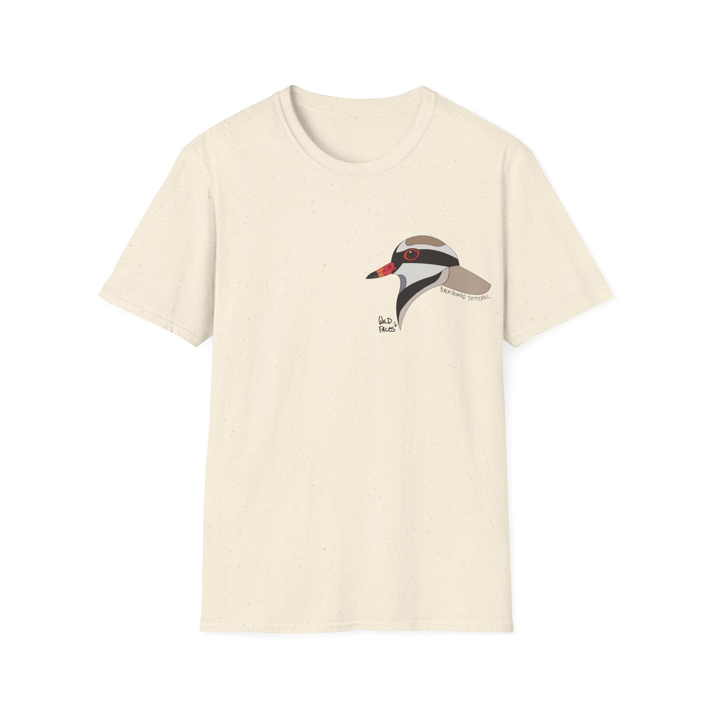 Black-fronted Dotterel - Small design - Unisex Softstyle T-Shirt