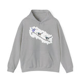 A trio of Fairywrens (spendid, superb and lovely) | Unisex Heavy Blend™ Hooded Sweatshirt Printify