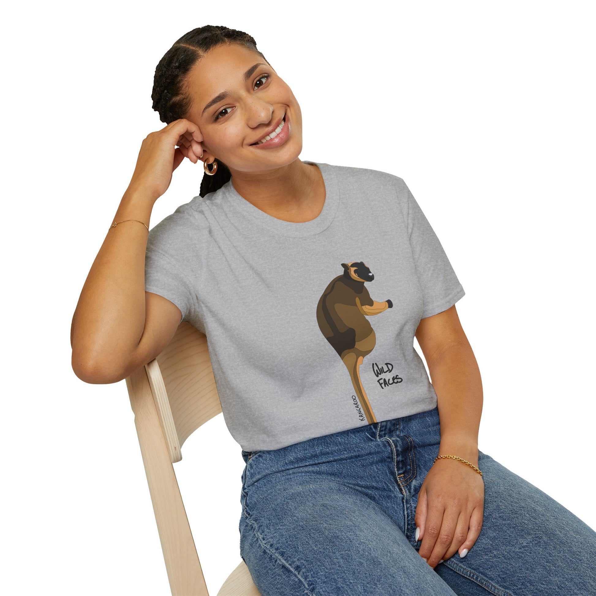 Lumholtz's Tree Kangaroo - Unisex Softstyle T-Shirt Printify