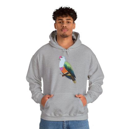 Rose-crowned Fruit Dove | Unisex Heavy Blend™ Hooded Sweatshirt