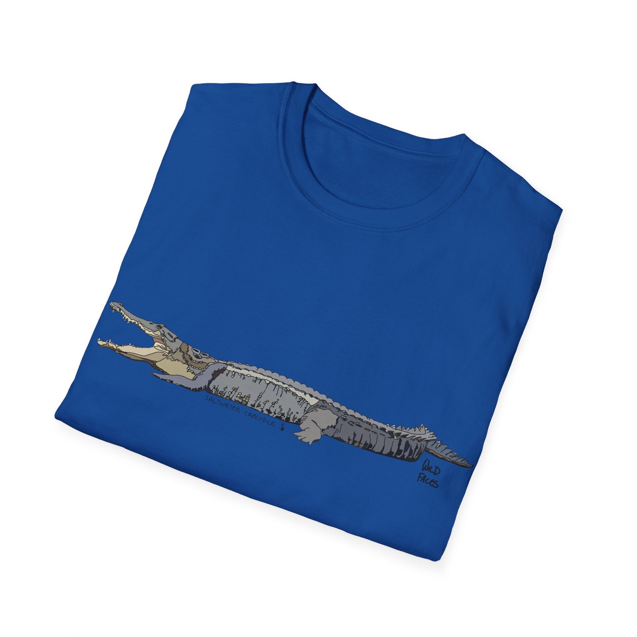Saltwater Crocodile- Unisex Softstyle T-Shirt Printify