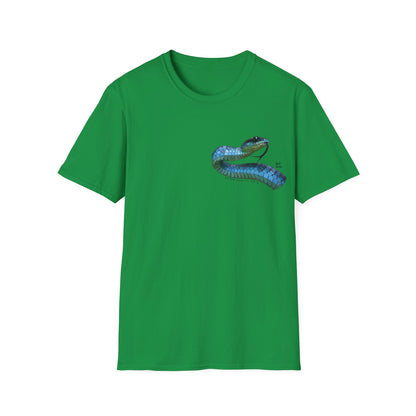 Blue Phase Common Tree-Snake - Small design - Unisex Softstyle T-Shirt