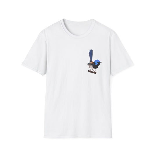 Lovely Fairy-wren - Small design - Unisex Softstyle T-Shirt Printify
