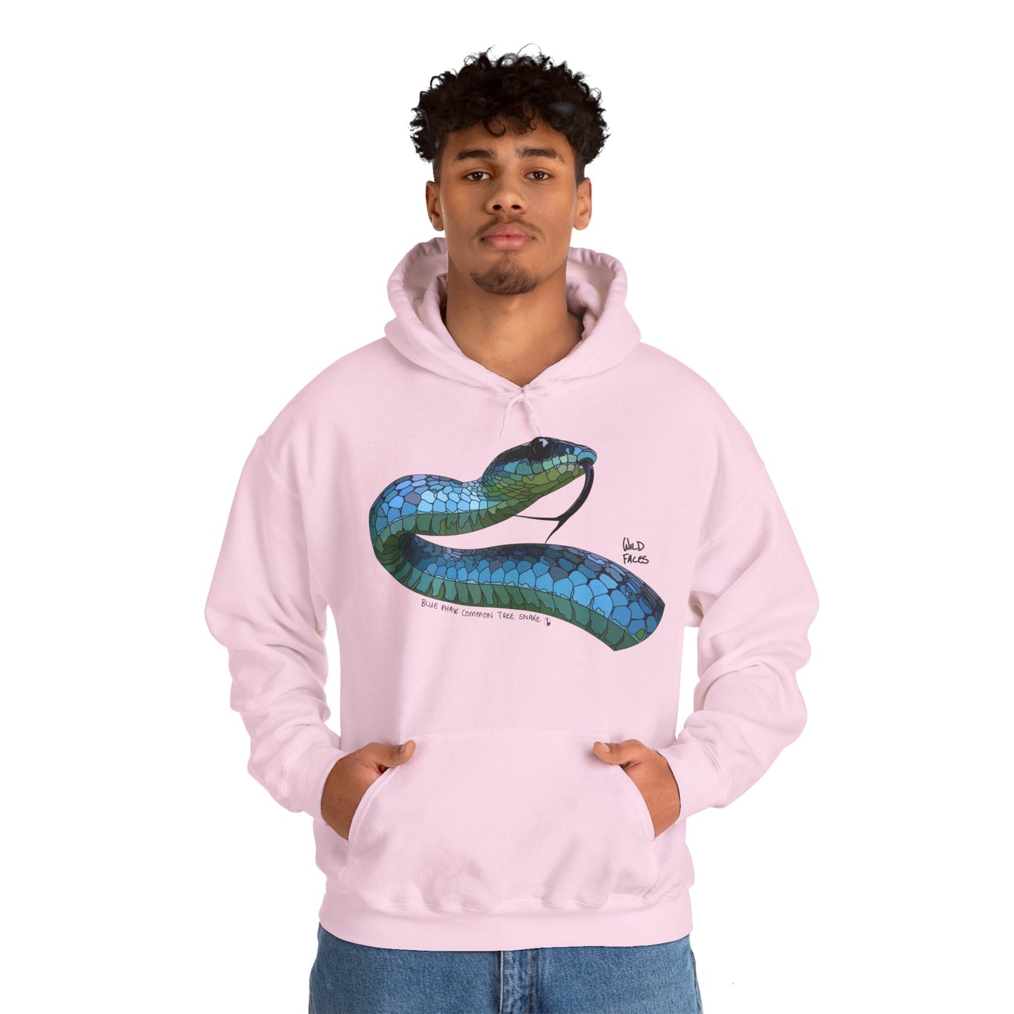 Blue Phase Common Tree-snake | Unisex Heavy Blend™ Hooded Sweatshirt