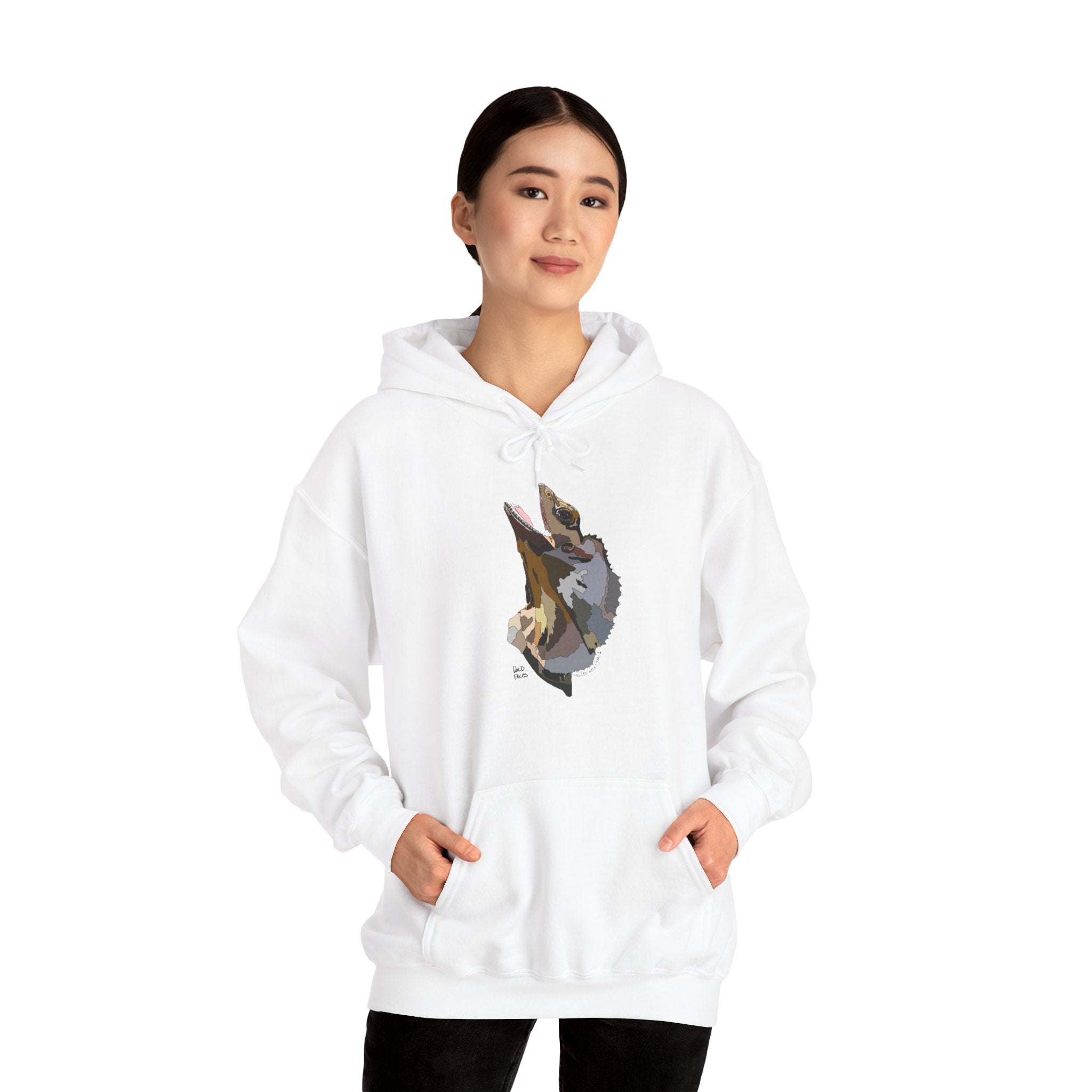 Frilled-neck Lizard | Unisex Heavy Blend™ Hooded Sweatshirt Printify