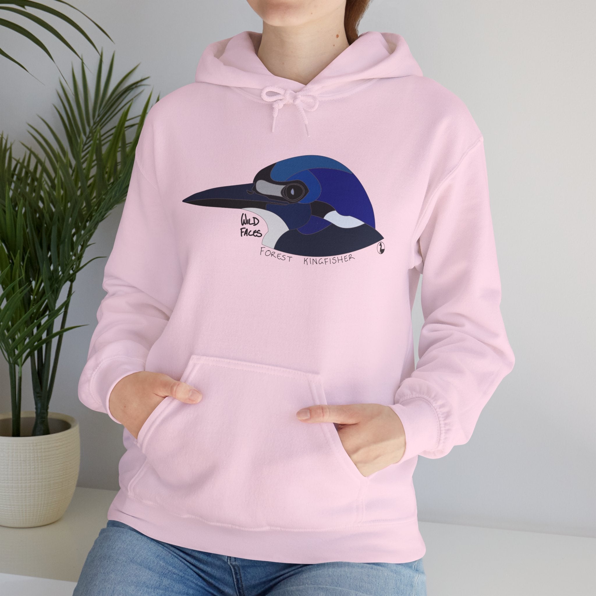 Forest Kingfisher Head | Unisex Heavy Blend™ Hooded Sweatshirt Printify