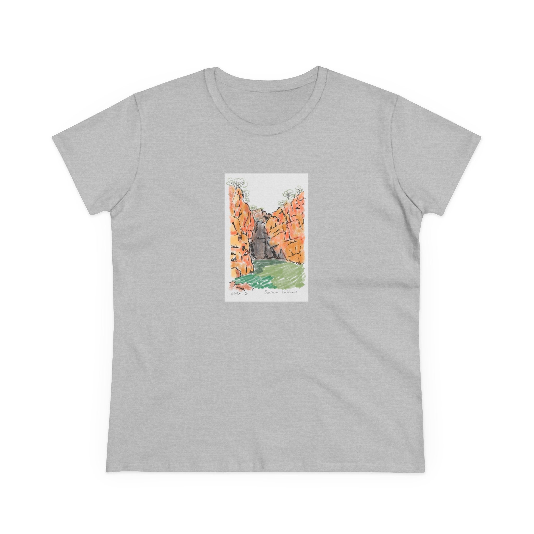 Southern Rockhole, Nitmiluk - Women's Midweight Cotton Tee