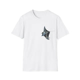 Reef Manta Ray- small design - Unisex Softstyle T-Shirt Printify