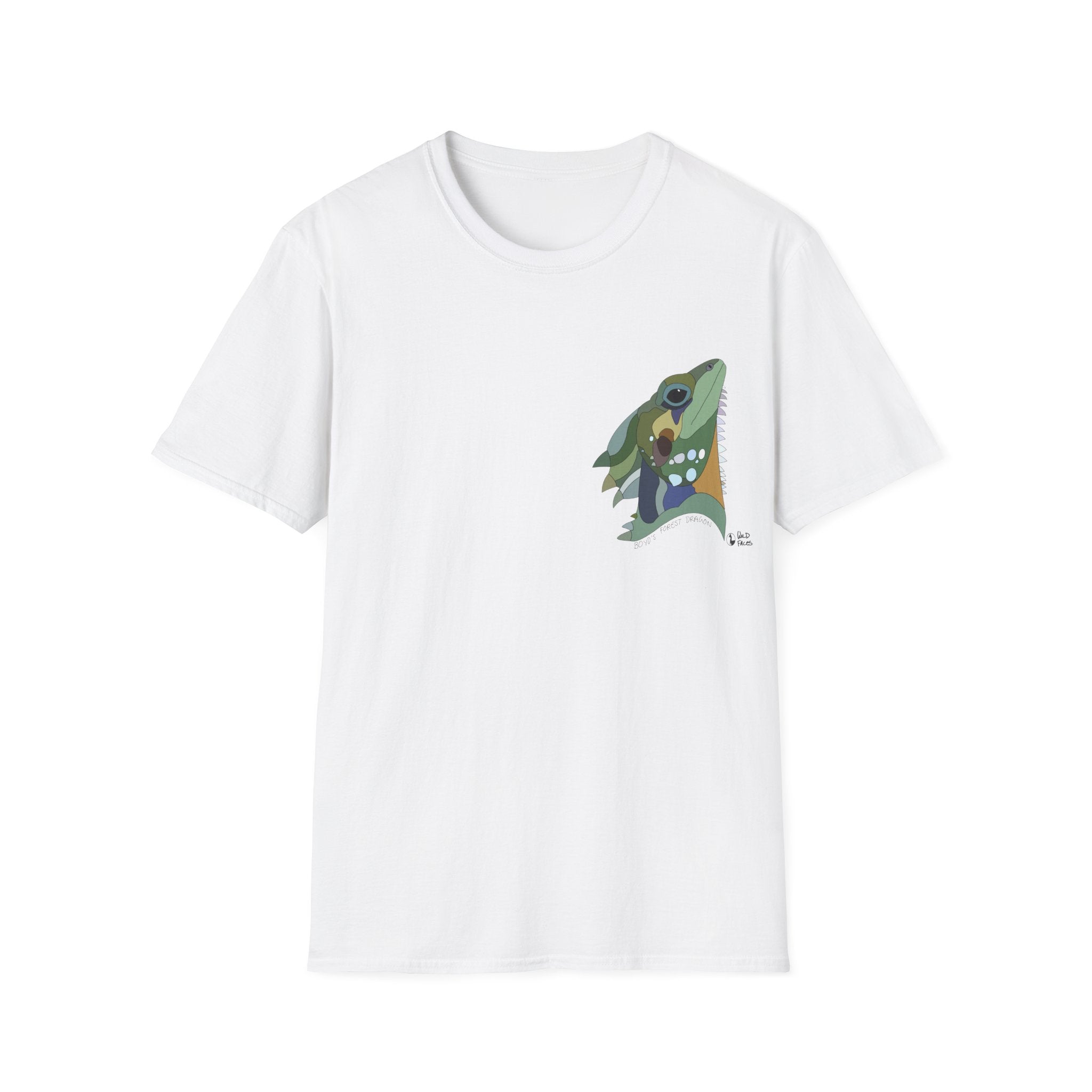 Boyd's Forest Dragon - Small design - Unisex Softstyle T-Shirt